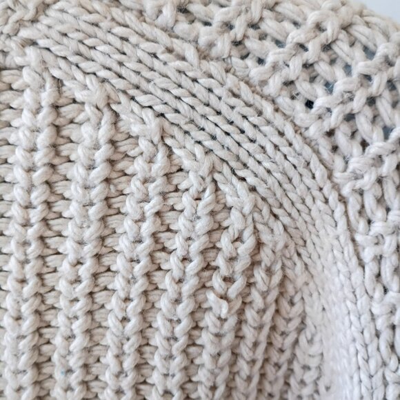 H&M Chunky Knit Sweater | Light Brown Pullover Long sleeve Sweater | Size M - Picture 4 of 10